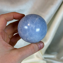 Load image into Gallery viewer, Blue Calcite Sphere B (10oz)