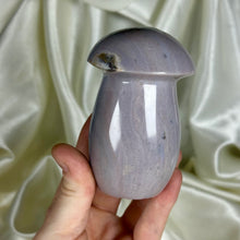 Load image into Gallery viewer, XL Pastel Sea Jasper Mushroom Carving A