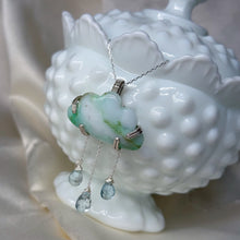 Load image into Gallery viewer, Sterling Silver Chrysoprase Rainy Day Necklace