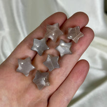 Load image into Gallery viewer, Silvery-Peach Moonstone Star Carvings