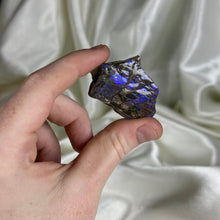 Load image into Gallery viewer, Indigo-Purple Gem Ammolite Slab