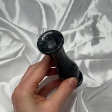 Load image into Gallery viewer, Black Marble Vase B Repared (second hand find)