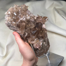 Load image into Gallery viewer, XXL Smoky Quartz with Lodolite on Stand 3lb 14.8oz