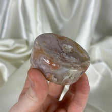 Load image into Gallery viewer, Chunky Pink-toned Flower Agate Ring Dish (imperfect, filled in section)