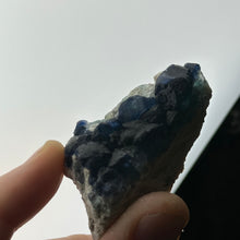 Load image into Gallery viewer, Blueberry Fluorite on Quartz Cluster A