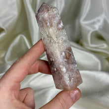Load image into Gallery viewer, Pink Amethyst x Flower Agate Tower A
