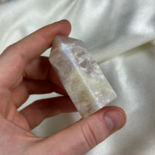 Load image into Gallery viewer, Belomorite Sunstone with Moonstone Tower D
