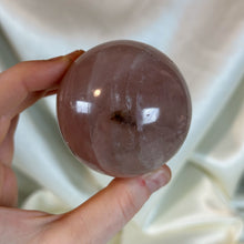 Load image into Gallery viewer, Smoky Star Rose Quartz Sphere (11.7oz)