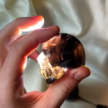 Load image into Gallery viewer, Midnight Lace Obsidian Skull Carving B