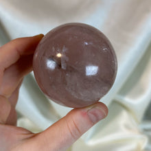 Load image into Gallery viewer, Smoky Star Rose Quartz Sphere (11.7oz)