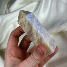 Load image into Gallery viewer, Belomorite Sunstone with Moonstone Tower A