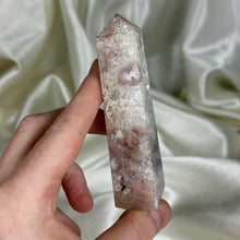 Load image into Gallery viewer, Pink Amethyst x Flower Agate Tower A
