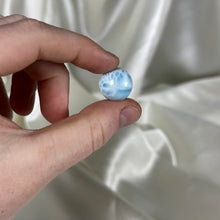 Load image into Gallery viewer, Turtle-back Pattern Chatoyant Larimar Sphere B