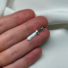 Load image into Gallery viewer, Sterling Silver Rainbow Moonstone Pendant B