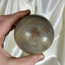 Load image into Gallery viewer, 1lb1.9oz Dendritic Jasper Sphere