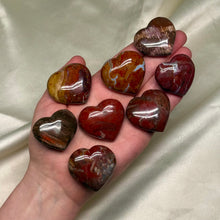 Load image into Gallery viewer, Petrified Wood Heart Carvings (choose your own)