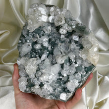 Load image into Gallery viewer, XXL Gemmy Apophyllite on Druzy Chalcedony Freeform