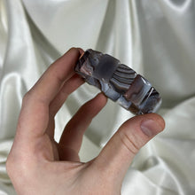 Load image into Gallery viewer, Botswana Agate Beaded Stretch Bangle B