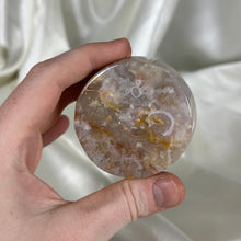 Load image into Gallery viewer, Chunky Pink-toned Flower Agate Ring Dish (imperfect, filled in section)