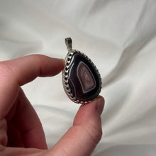 Load image into Gallery viewer, Sterling Silver Botswana Agate Pendant