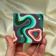 Load image into Gallery viewer, "Bog" Original Acrylic Painting on Display Easel (3"x3" Canvas)