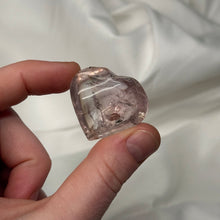 Load image into Gallery viewer, UV Reactive Phantom Amethyst Heart Carving B