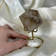 Load image into Gallery viewer, Rainbow-Filled Smoky Citrine on Stand