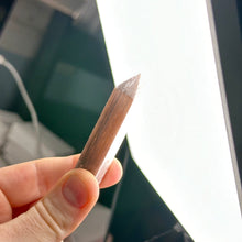 Load image into Gallery viewer, Gem Lepidolite Tower A (stands tilted)