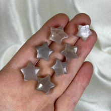 Load image into Gallery viewer, Silvery-Peach Moonstone Star Carvings
