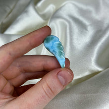 Load image into Gallery viewer, Larimar Wing Carving B
