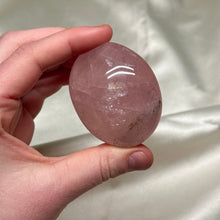 Load image into Gallery viewer, Star Rose Quartz Palmstone with Pyrite E