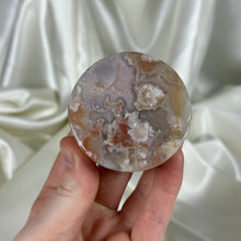 Load image into Gallery viewer, Chunky Pink-toned Flower Agate Ring Dish (imperfect, filled in section)
