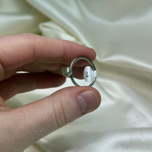 Load image into Gallery viewer, Sz 7 Sterling Silver Libyan Desert Glass Ring A