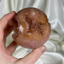 Load image into Gallery viewer, Druzy Pink Amethyst Sphere