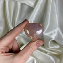 Load image into Gallery viewer, Flower Agate Heart Carving B