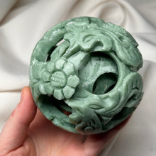 Load image into Gallery viewer, Serpentine Puzzle Ball Carving