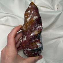 Load image into Gallery viewer, Dark Feminine Sea Jasper Flame (1lb7.8oz)