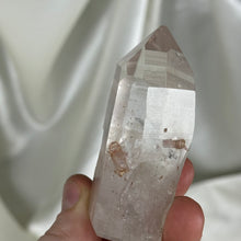 Load image into Gallery viewer, Partially Polished Hematite Quartz Tower with Penetrator D