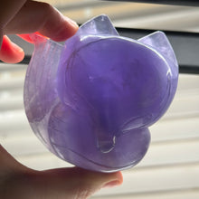 Load image into Gallery viewer, XL Fluorite Fox Carving