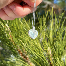 Load image into Gallery viewer, Aquamarine x Sterling Silver Heart Necklace