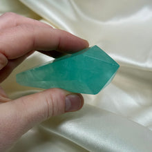 Load image into Gallery viewer, “Baja Blast” Fluorite Wand Carving