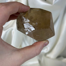 Load image into Gallery viewer, Partially Polished Elestial Citrine Freeform on Stand