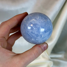 Load image into Gallery viewer, Blue Calcite Sphere B (10oz)