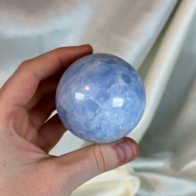 Load image into Gallery viewer, Blue Calcite Sphere A (10oz)
