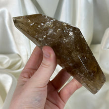 Load image into Gallery viewer, XL 1lb Natural Cognac Citrine Freeform with Rainbows on Stand