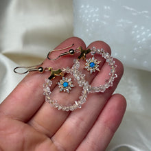 Load image into Gallery viewer, Gold-Fill Quartz and Charm Beaded Earrings