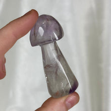 Load image into Gallery viewer, Lilac Amethyst Mushroom Carving B
