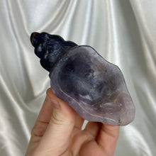 Load image into Gallery viewer, B-Grade Large Rainbow Fluorite Shell Carving C