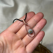Load image into Gallery viewer, Sea Jasper Fidget Pendant in Copper B