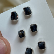 Load image into Gallery viewer, Sterling Silver Pietersite Studs